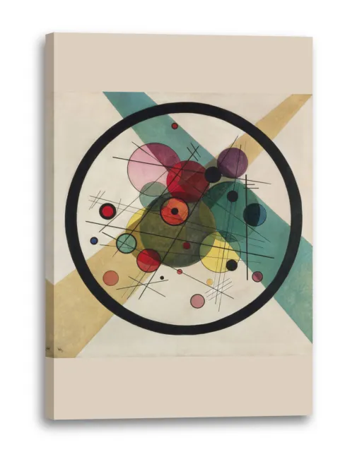 Lienzo/Marcos Wassily Kandinsky - Círculos en círculo (1923)