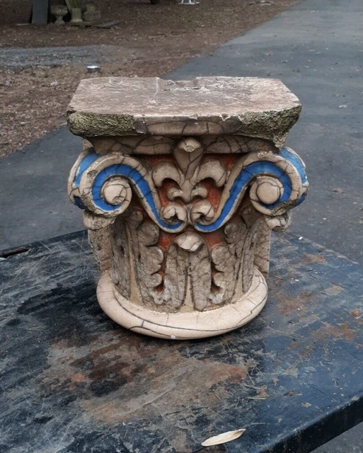 Antique Architectural Glazed Terracotta Column Capital Top Trenton N.J.  ?