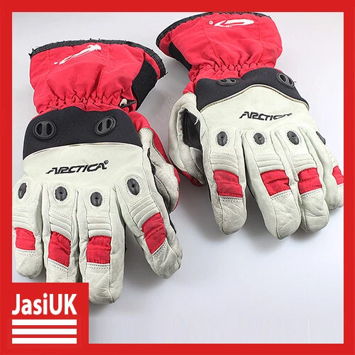 ARCTICA Winter Professional Skiing Ski Gloves Black Red White - Men's M/L Size