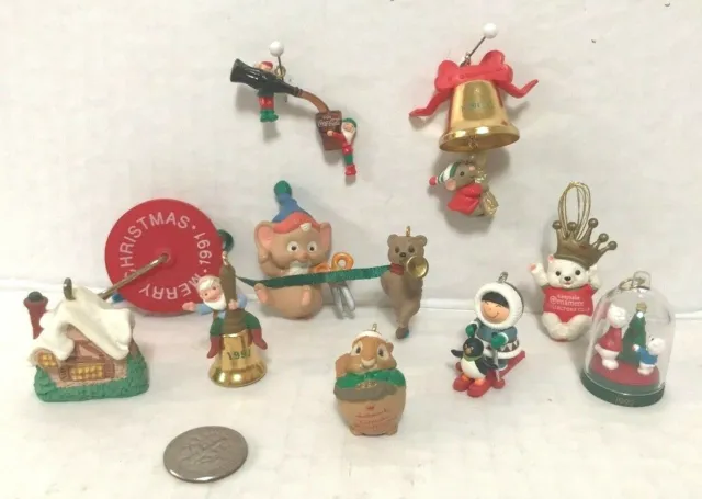 A Nice Selection Of Hallmark Mini Ornaments