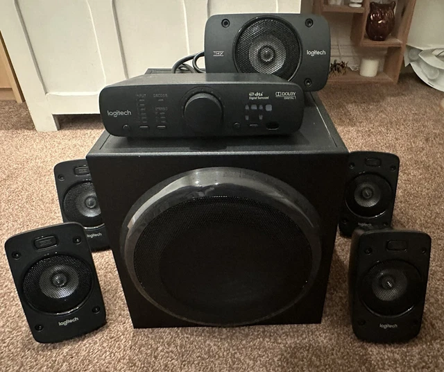 LOGITECH Z906 5.1 Surround Sound Speaker System THX Dolby Digital and