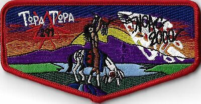 OA Topa Topa Lodge 291 2001 NOAC Flap RED Bdr. Ventura County, CA [MX-13784]