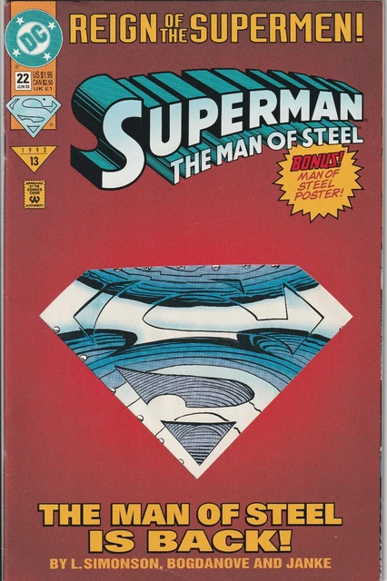 Superman: The Man of Steel #22 Die-Cut Cover (1993)