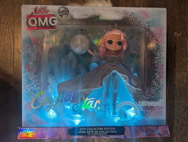 LOL Surprise OMG Crystal Star 2019 Collector Edition Doll Winter Disco in Hand