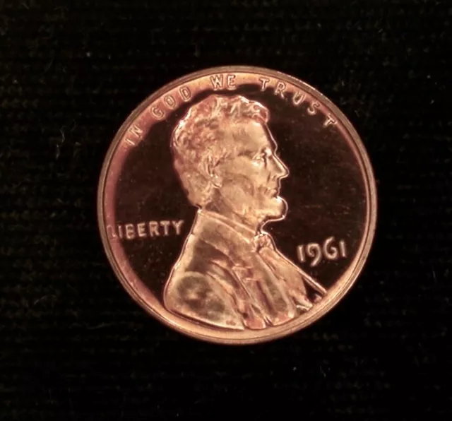 1961 1c HIGH GRADE DCAM PROOF !!!!! COPPERY PAPER WHITE FROST BOTH SIDES !!!!!