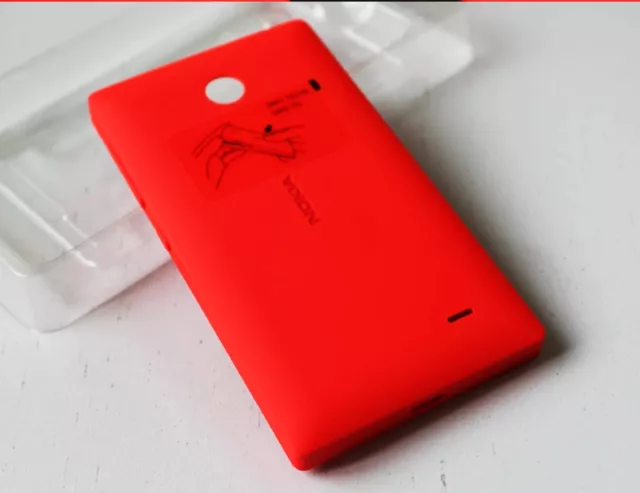 COVER ORIGINALE NOKIA BATTERYCOVER SHELL CC-3080 per NOKIA X X+ DUAL SIM ROSSA