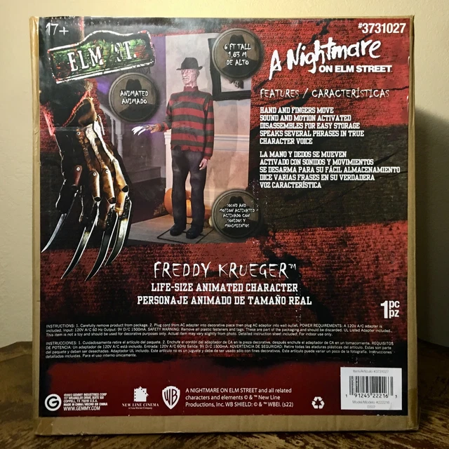 FREDDY KRUEGER NIGHTMARE On Elm Street 6ft Animated Life Size Gemmy SHIPS FAST 397.58 PicClick