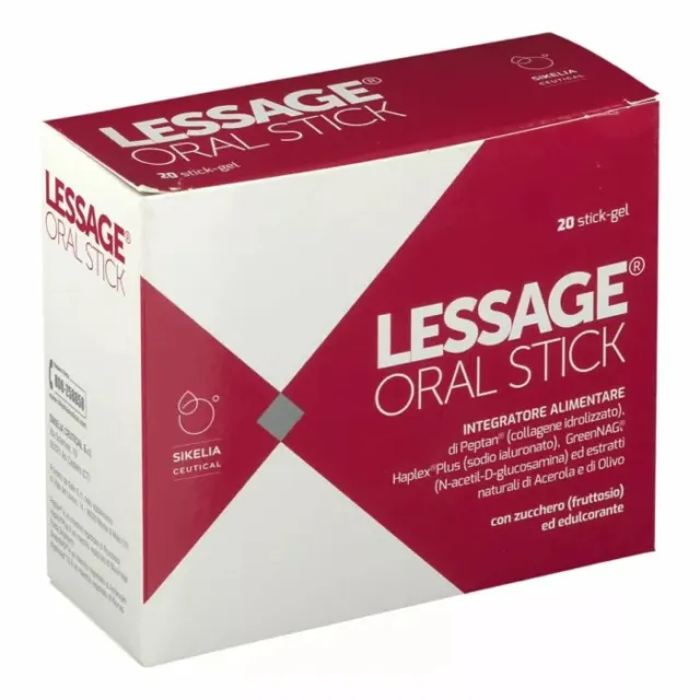 SIKELIA CEUTICAL Lessage Oral Stick Integratore Alimentare Anti-Aging 20 Stick
