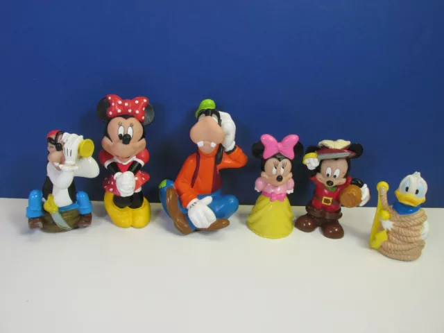 vintage DISNEY VINYL FIGURE BUNDLE JOB LOT set MICKEY MINNIE MOUSE GOOFY DONALD