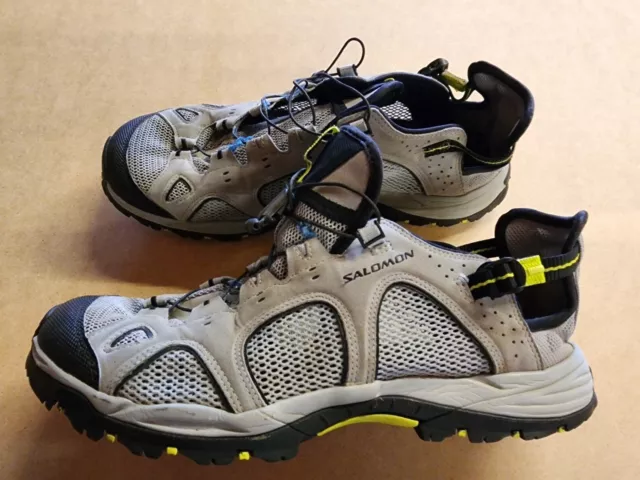 Salomon Men's Techamphibian Gray & Black Water Trek Shoes SZ 11.5