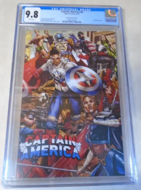Captain America Issue #0 Comic. Mar Brooks Wrap Around Variant. CGC Graded 9.8