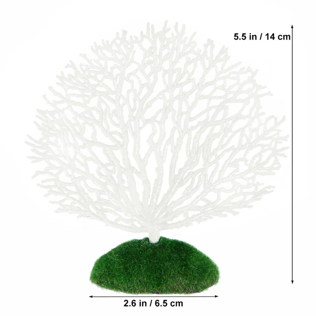 Fish Tank Coral Decoration Aquarium Décor Large Faux Plants 2