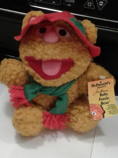 MC DONALDS BABY FOZZIE BEAR 1987 1988 Plush Muppets Jim Henson Christmas w tags