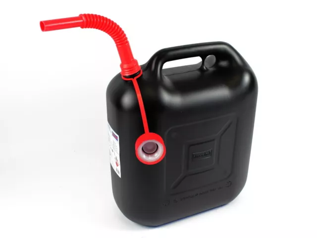 Jerrycan 20L Carburant Bidon Noir Admission Diesel Essence E85