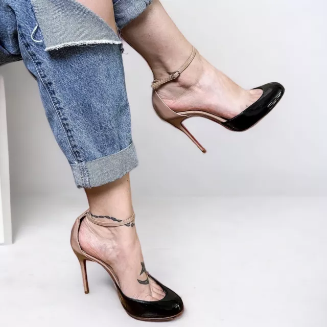 Christian Louboutin Women's Sz 37 US 7 Tres Decollete 100 Patent Ombre Heels