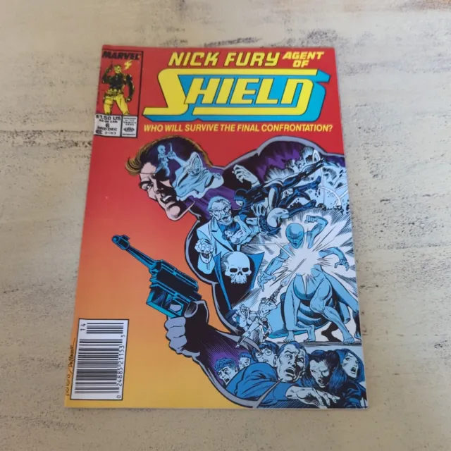 Nick Fury Agent of Shield 1989 series # 6 UPC code very fine comic book