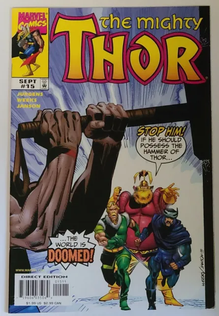 (The Mighty) Thor V.2 #15 (Marvel 1999 Series) Nos Est~9.0+Nm Grade, Dan Jurgens