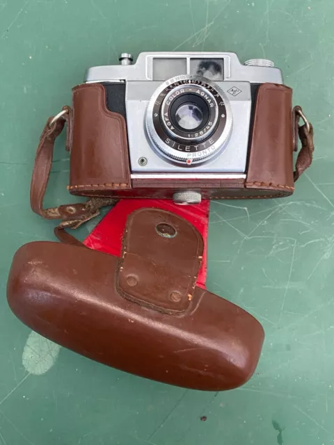 Macchina Fotografica Vintage anni '50 Agfa Silette Pronto con Custodia