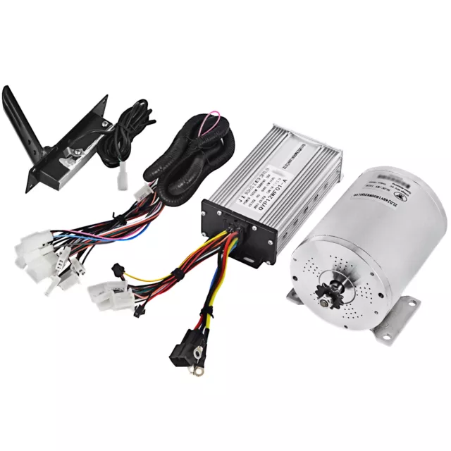 VEVOR Motor sin Escobillas 48V 1800W 4500RPM Motor de CC con Controlador Go Kart