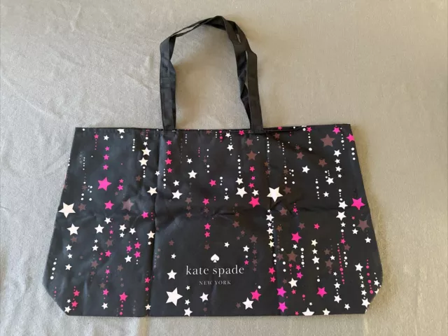 NWT Kate Spade Polyester Star Zip Pouch Black Multi