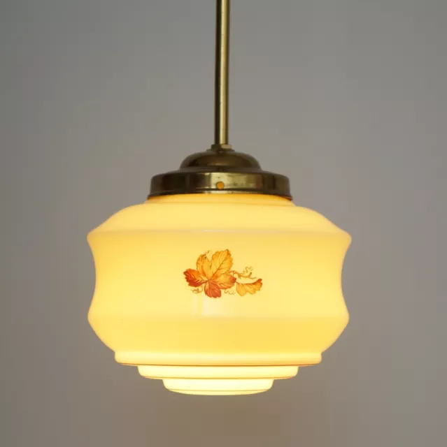 Wunderschöne original Jugendstil Hängelampe Deckenlampe um 1930 3