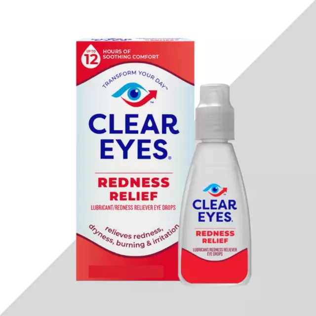 Clear Eyes Redness Relief Gouttes Yeux Soulage Rougeurs Irritations - 6 ou 15 ml