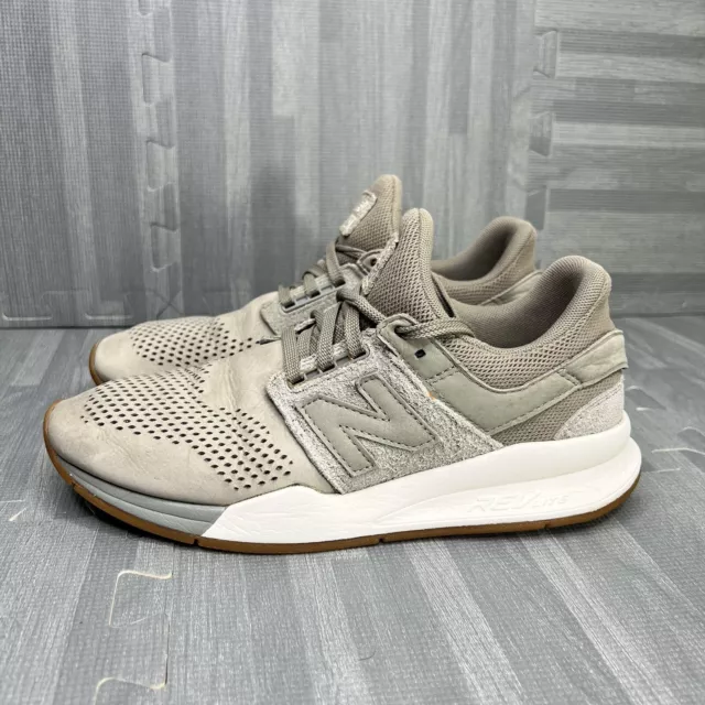 NEW BALANCE 247 Womens 8.5 Grey Taupe Sneakers Running Shoes Luxe