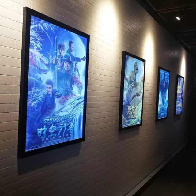 Póster de película LED arte de pared de 30X40 pulgadas marco cajas de luz cartel pantalla publicitaria