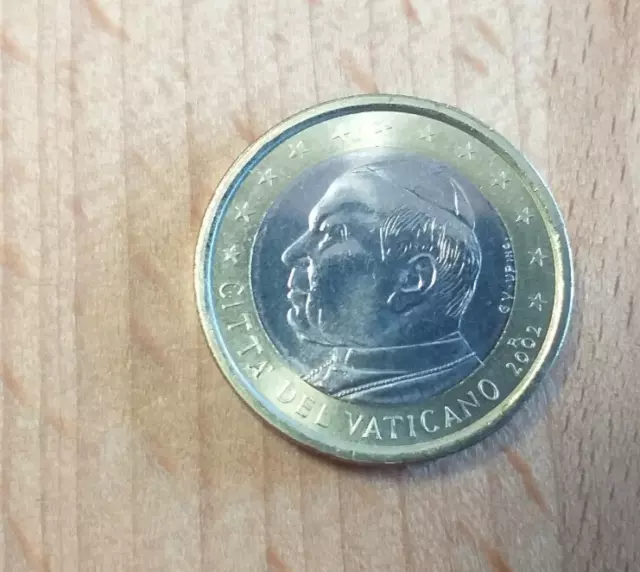 1 Euro Vatikan 2002 Papst Johannes paul II