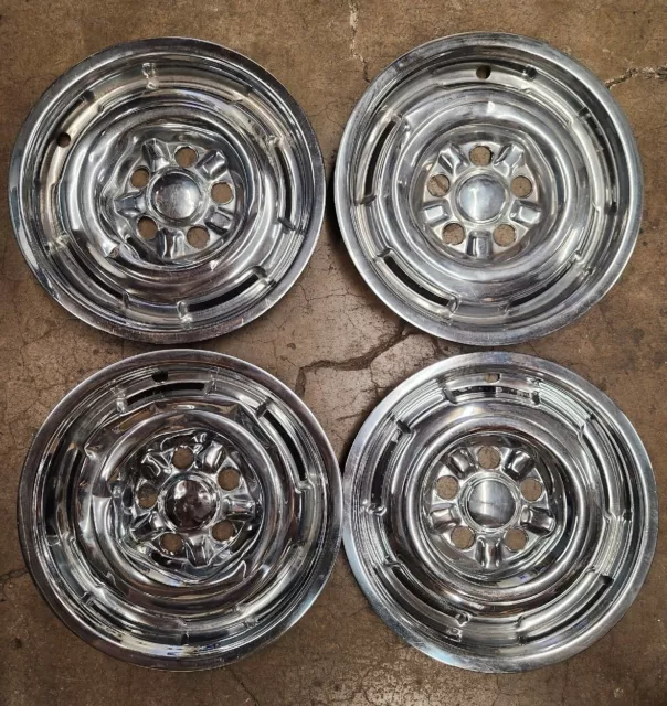 1964- 67 Mercury Comet Marauder Chrome 15" Hubcaps 1964- 67 Mercury Comet Marauder Chrome 15" Hubcaps