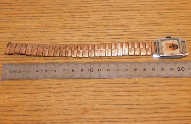 Bracelet Montre Plaqué Or Laminé NSA - Vintage - état Neuf