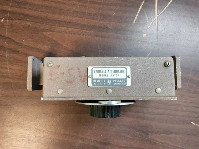 HP Hewlett Packard VARIABLE ATTENUATOR MODEL H375A.