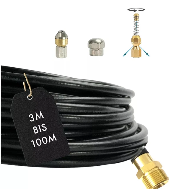 Buse De Nettoyage 3 Jets Arrière M&M Smartek Pour Tuyaux Kärcher Nilfisk - Filetage 1/8"