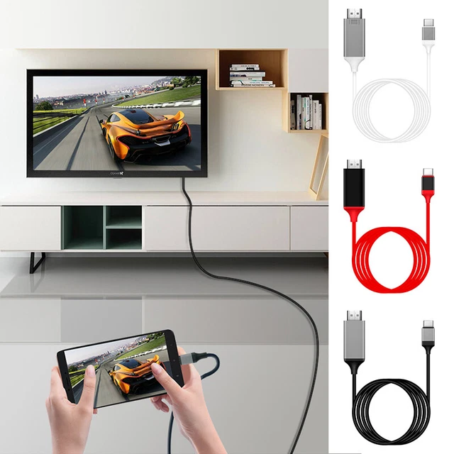 Câble Adaptateur 3-en-1 USB-C Vers HDMI - Pour Android/iOS, Full HD 1080p