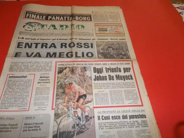 Corriere Dello Sport 28-5-1978 Bettega Paolo Rossi Italia Platini Livio Berruti
