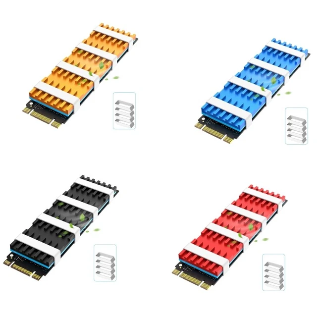 Hard Disk Radiators Aluminum Heat Sink  Thermal Pad Cooling Base