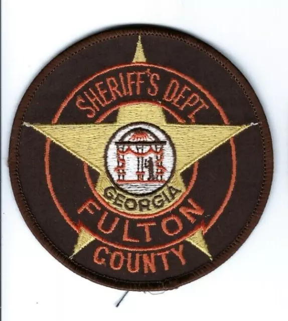 Fulton County GA Georgia Sheriff's Dept. Police patch - NEW!