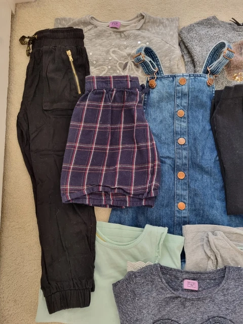 Pacchetto vestiti per ragazze età 4-5 anni successivi, H&M, M&S, F&F, George, patch zucca 3