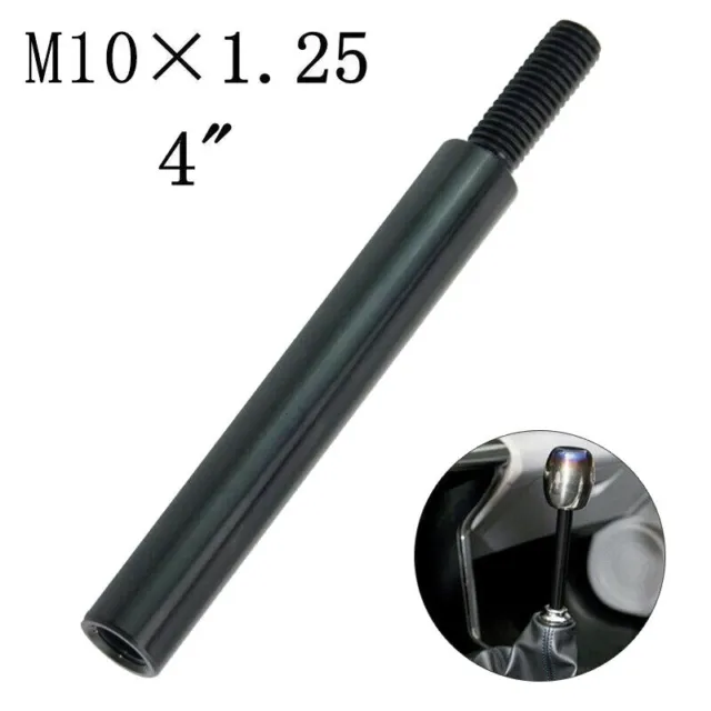1*4 " M10X1.25 Noir Shift Bouton Extension pour Manuel Gear Levier Extenseur