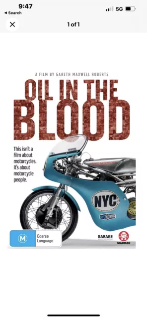 Oil in the Blood : Motorcycle Documentary (DVD) Brand New & Sealed - Region 4