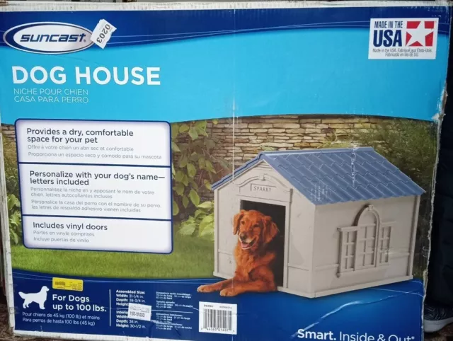 XXL Dog Kennel For X-Large 100 Lbs Outdoor Pet Cabin House Big Shelter WA