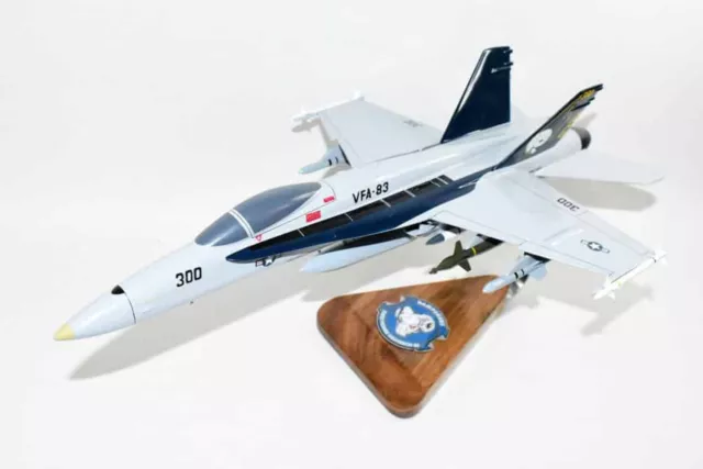 VFA-83 Rampagers USS EISENHOWER 2007 F/A-18C Model, Navy, 1/37th (18") Scale