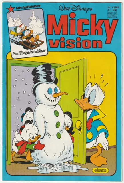✪ MICKYVISION #01/1983 ohne Beilage, Ehapa COMIC-HEFT Z1/1- *Walt Disney