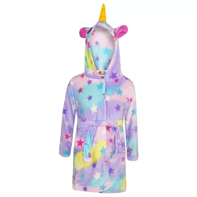 A2Z 4 Kids Super Mou 3D Animal Unicorn Étoile Imprimer Capuch Pansement Peignoir