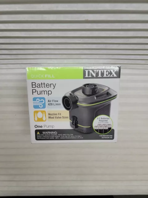 INTEX Quick-Fill Battery Operated Air Pump Portable - inflates and deflates