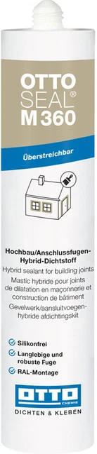 Ottoseal M360 310ml Hybrid-Mastic pour Bâtiment / Joints de Liaison Intérieur &