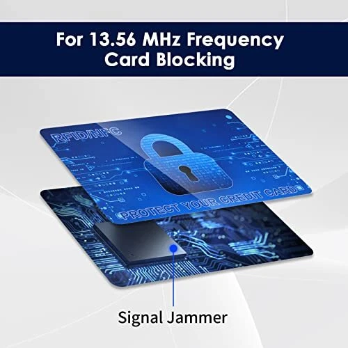 RFID Blocking Cards, 6 Pieces Credit Card Passport Protector NFC Bank Blocker 2