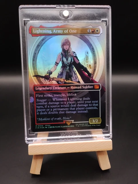 Budget Lightning Magic: The Gathering - Lightning, Army Of One (Borderless  Foil) From Final Fantasy Universes Beyond Magic The Gathering Foil Card