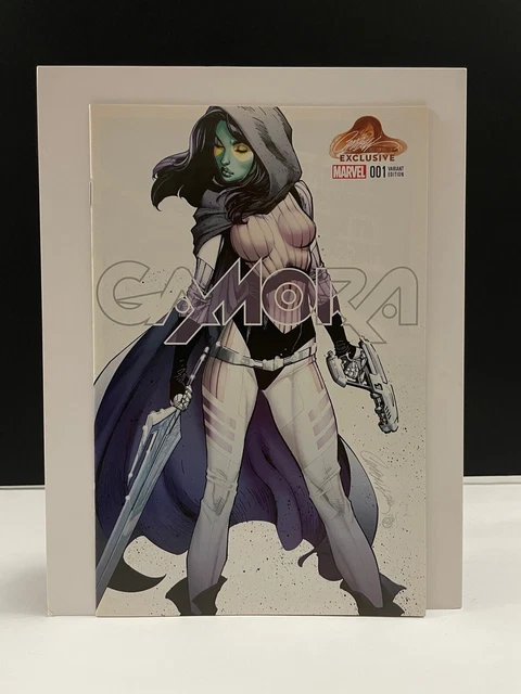 Gamora #1 J. Scott Campbell Variant Marvel Comics (2017) White Beautiful NM-