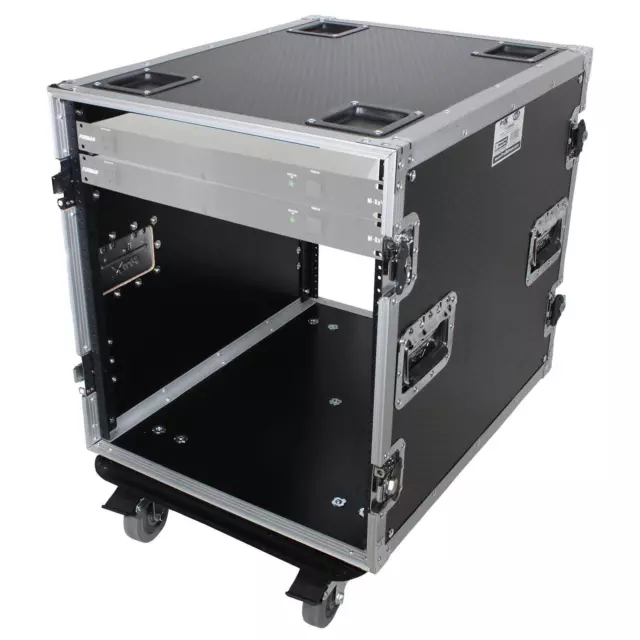 ProX T-12RSS24 24" Deep 12U Rack Road Flight Travel Case with Wheels idjnow